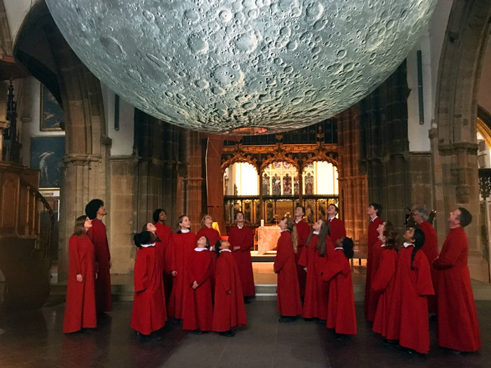 Choir at British Science week, Leicester Cathedral, 2018.